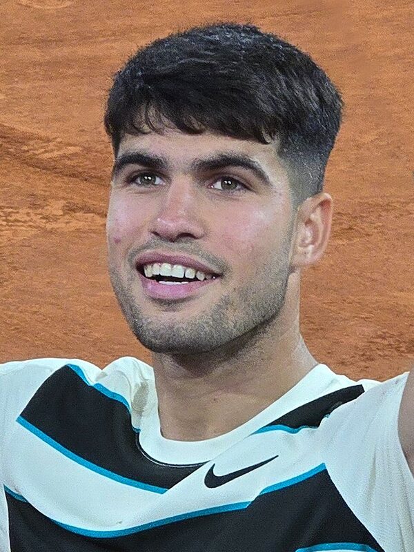 Carlos Alcaraz at the 2025 French Open